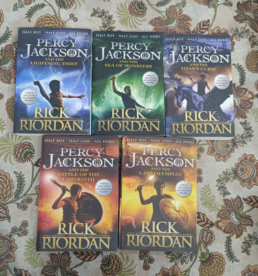 RICK RIORDAN: PERCY JACKSON ULTIMATE COLLECTION – The Lightning Thief, Sea Of Monsters, Titan's Curse, Battle Of The Labyrinth & Last Olympian | Epic Mythology Adventure Series (5 Books Set)(Paperback, Rick riordan)
