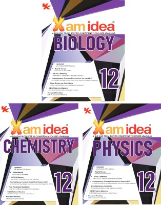 Xam Idea Physics , Chemistry & Biology (3-Books Set) Class 12 Book | CBSE Board | Chapterwise Question Bank | Based On Revised CBSE Syllabus | NCERT Questions Included | 2024-25 Exam(Paperback, Editorial Board)