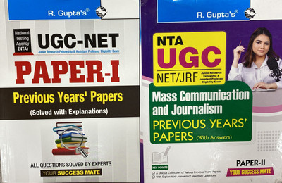 NTA-UGC-NET/JRF: Teaching & Research Aptitude (PAPER-I) Previous Years' Papers (With Answers) NTA-UGC-NET/JRF: Mass Communication & Journalism (PAPER-II) Previous Years' Papers (With Answers) Paperback – 24 May 2024(Paperback, RPH Editorial Board) NTA-UGC-NET/JRF: Teaching & Research Aptitude (PAPER-I) Previous Years' Papers (With Answers) NTA-UGC-NET/JRF: Mass Communication & Journalism (PAPER-II) Previous Years' Papers (With Answers) Paperback – 24 May 2024(Paperback, RPH Editorial Board)