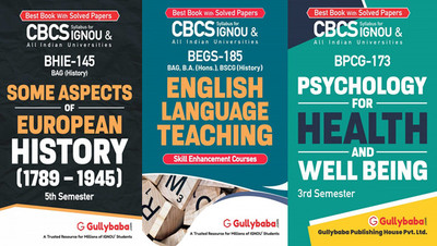 BHIE-145 Some Aspects Of European History: C.1789–1945 BEGS-185 English Language Teaching BPCG-173 Psychology For Health And Well Being(Paperback, GPHExpert)