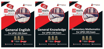 UPSC CDS Exam Preparation Books For IMA, INA, AFA, OTA | 30 Mock Tests (3400+ Solved Questions) | General English, General Knowledge & Elementary Mathematics(Paperback, EduGorilla Prep Experts)