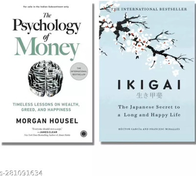 Ikigai + The Psychology Of Money (Combo Of 2 Books, English, Paperback)(Hardcover, Morgan Housel)