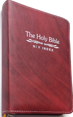 Holy Bible English NIV -Small Size With Index And Red Letter(REXINE BINDING, International Bible Society)
