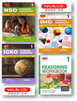 Mtg National Science Olympiad. , International Mathematics Olympiad, Inter. G.K. Olympiad & Reasoning Work Book -Class 1 Combo Pack (Set Of 4 Books)-Edition-2023-24(Paperback, MTG CBSE EXPEART TEAM) Mtg National Science Olympiad. , International Mathematics Olympiad, Inter. G.K. Olympiad & Reasoning Work Book -Class 1 Combo Pack (Set Of 4 Books)-Edition-2023-24(Paperback, MTG CBSE EXPEART TEAM)