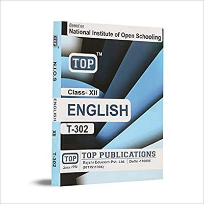 TOP NIOS Class 12 English Guide T-302 Paperback – 1 January 2022(Paperback, top)