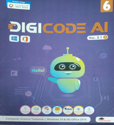 Digi Code AI Class 6(Paperback, Orange)