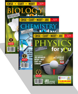MTG Monthly Magazines Of May 2025 - Physics For You, Chemistry Today, Biology Today For NEET Exam 2025(Paperback, MTG Editorial Board)