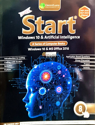 Let's Start Windows 10 & Artificial Intelligence A Series Of Computer Books Class 8(Paperback, ANIL DHANWANI)