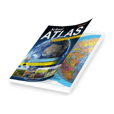 School Atlas – Updated Edition | Maplitho | Designed For Students | Covers Indian Geography, World Maps & Current Global Boundaries(Maplitho, GOWOO)