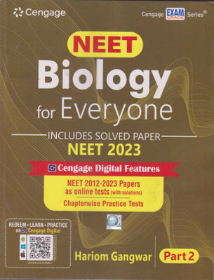 Cengage Neet Biology For Everyone [part - 2] Includes Solved Paper Neet -2023, (Neet 2012-2023 Papers By Hariom Gangwar(Paperback, HARIOM GANGWAR)