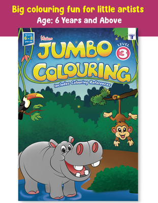 Blossom Jumbo Colouring Book For Kids |Part 3 | Best Gift To Children For Drawing Painting With Colour Reference Guide | 6 To 8 Years Old(Paperback, Target Publications)