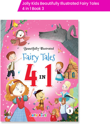 Jolly Kids Beautifully Illustrated Fairy Tales 4 In 1 Book 3 For Kids Ages 3-6 Years| Goldilocks And The Three Bears, Hansel And Gretel, Pinocchio, Little Red Riding Hood(Paperback, Jolly Kids)