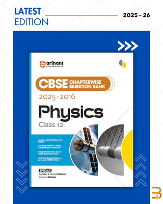CBSE Chapterwise Question Bank 2025–2016 For Class 12 Physics | Latest Syllabus | Includes Solved Papers, Sample Papers, And CBSE Marking Scheme(Paperback, Sayonika Jana, Anuj Pratap Singh (Author))