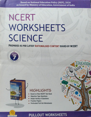 NCERT Worksheets Science Class 7(Pepper back, Rajyashree joshi)