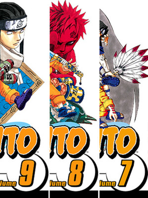 Naruto Manga Vol: 7,8,9(Paperback, Masashi Kishimoto)