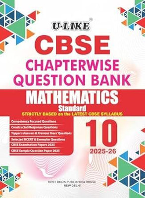 U-LIKE Class 10 Mathematics Standard CBSE Chapterwise Question Bank 2025-26 Paperback – 1 June 2025(Paperback, u-like)