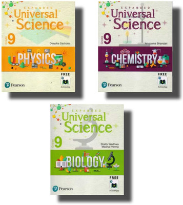 Pearson Expanded Universal Science Physics, Chemistry And Biology Grade 9 Combo Of 3 Books(perfect paperback, Anupama Bhandari, DIpika Sachdeva, Shelly Wadhwa)