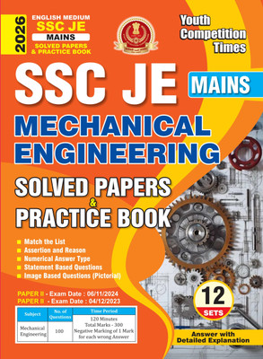 2025-26 SSC JE Mains Mechanical Engineering Solved Papers And Practice Book 192 395 E. This Book Contains 12 Sets Of The Previous Year Solved Papers And Practice Book(Paperback, YCT EXPERT TEAM) 2025-26 SSC JE Mains Mechanical Engineering Solved Papers And Practice Book 192 395 E. This Book Contains 12 Sets Of The Previous Year Solved Papers And Practice Book(Paperback, YCT EXPERT TEAM)