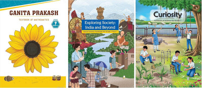 Original NCERT | Class 7 | Ganita Prakash (Mathematics), Curiosity (Science), Exploring Society: India And Beyond (Social Science) – Set Of 3 Books | 2025–26 Edition(Paperback, National Council of Educational Research and Training (NCERT))