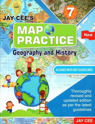 Jay Cee's New Map Practice Geography And History - 7(Paperback, JAGDISH CHANDRA GOYAL)