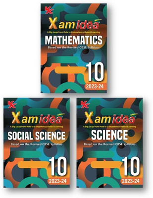 Xam Idea Mathematics , Social Science & Science [3-Books Set ]Class 10th Book | CBSE Board | Chapterwise Question Bank | Based On Revised CBSE Syllabus | NCERT Questions Included | 2023-24 Exam(Paperback, Xamidea Editorial Board)