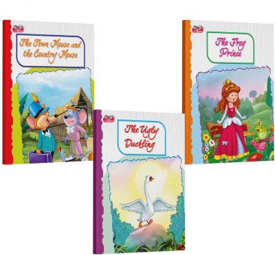 Young Tales | Set Of 3 Story Books For Kids Ages 4-11 Years - Classic Fairy Tales - The Town Mouse And The Country Mouse, The Ugly Duckling, And The Frog Prince(Paperback, Little Kingdom Books)