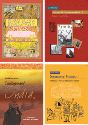 NCERT Textbooks For Class 10th (ECONOMICS, HISTORY, GEOGRAPHY, POLITICS) || Combo Set Of 4 Books(New Latest Edition For 2025-2026)-English Medium(Hardcover, NCERT)