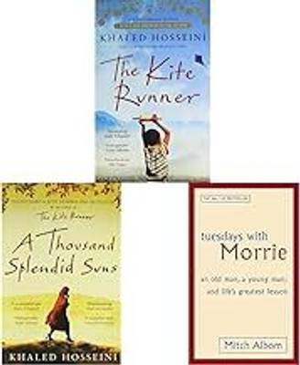 The Kite Runner+A Thousand Splendid Suns+Tuesdays With Morrie: An Old Man, A Young Man, And Life's Greatest Lesson(Set Of 3 Books)(Paperback, combo)