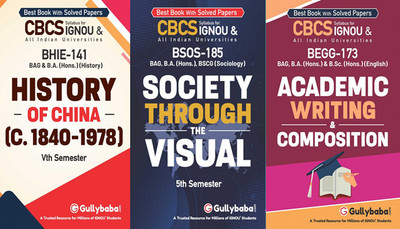 BHIE-141 History Of China(C.1840–1978) BSOS-185 Society Through The Visual BEGG-173 Academic Writing & Composition(Paperback, GPHExpert)