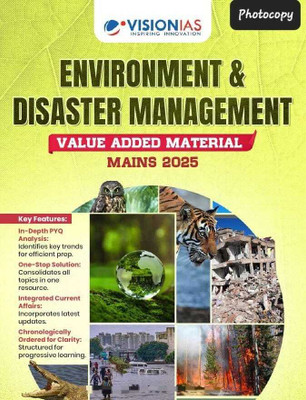 VisionIAS Mains 2025 Value Added Material (VAM) Complete Set: History, Economy, Social Justice, Internal Security, Essay & Environment (GS Paper I, II, III, IV)(Paperback, VISION IAS)