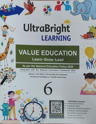 Ultra Bright Learning Value Education Class 6(Pepper back, Sr.shalini)