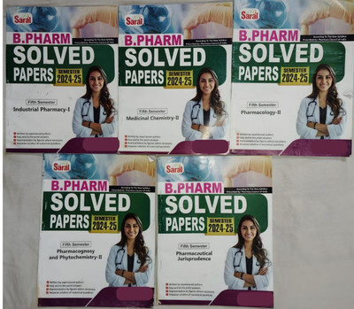 BestSellio Books | B.Pharm 5th Semester Solved Papers 5-In-1 Set PCI Syllabus(Paperback, Expert Pharmacy Faculty)