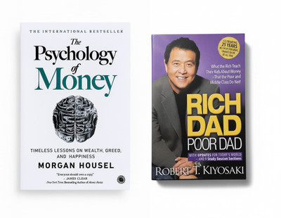 Rich Dad Poor Dad + The Psychology Of Money Combo | Bestselling Personal Finance Book Set | English Paperback | Wealth Building & Money Mindset(Paperback, Morgan housel & Robert Kiyosaki)
