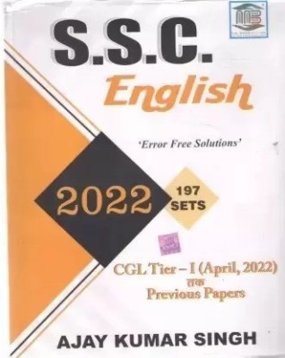 Ssc English Error Free Solutions Till April 2022 Solutions (English, Paperback) By Ajay Kumar Singh(Paperback, AJAY KUMAR SINGH)