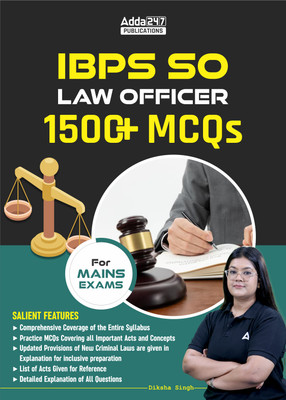 IBPS SO LAW Officer With 1500+ MCQs For MAINS Exams(Paperback, Diksha Singh)