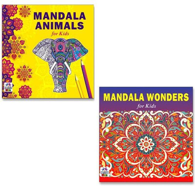 Mandala Amazing Wonders Art Designs + High Quality Premium Paper Mandala Wild Animals Art Designs Colouring Books For Kids | Jungle Animal Designs | Fun Mandala Activities | Creative Art For Kids | Wildlife Art Book | Wonders Mandala Designs | Artistic Drawing Book (Set Of 2 Books)(Paperback, Namask Mandala Amazing Wonders Art Designs + High Quality Premium Paper Mandala Wild Animals Art Designs Colouring Books For Kids | Jungle Animal Designs | Fun Mandala Activities | Creative Art For Kids | Wildlife Art Book | Wonders Mandala Designs | Artistic Drawing Book (Set Of 2 Books)(Paperback, Namask