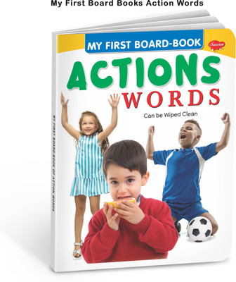 My First Board Books Action Words | Big Size Board Book For Kids By Sawan(Hardcover, Sawan)