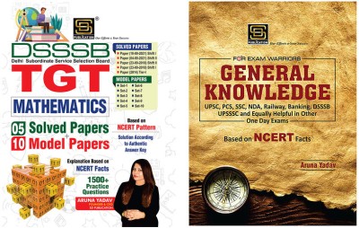 Dsssb Tgt Mathematics Solved & Model Papers + General Knowledge Exam Warrior Series (English)(Paperback, Aruna Yadav)