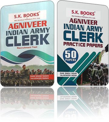 Agniveer Indian Army Clerk Recruitment Test + Agniveer Indian Army Clerk Practice Papers 50 Paper Set (RAM SINGH YADAV)(Paperback, RAM SINGH YADAV) Agniveer Indian Army Clerk Recruitment Test + Agniveer Indian Army Clerk Practice Papers 50 Paper Set (RAM SINGH YADAV)(Paperback, RAM SINGH YADAV)