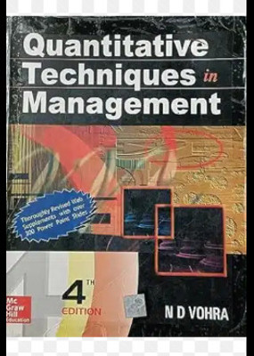 Quantitative Techniques In Management 4 Edition(Paperback, unknown)