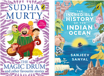 Magic Drum And Other Favourite Stories, The By Sudha Murty & THE INCREDIBLE HISTORY OF THE INDIAN OCEAN (SET OF 2 BOOKS)(Paperback, Murty Sudha)