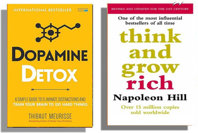 Anushkabooks Combo ;- Dopamine Detox + Think And Grow Rich ( English, Pack 2 ) Bestselling(Paperback, Thibaut Meurisse, Nipollian Hill)