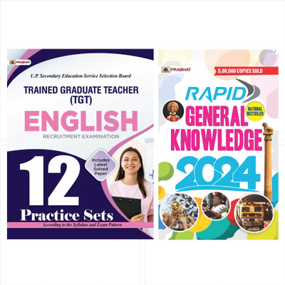 UPSESSB TGT English 12 Practice Sets Uttar Pradesh Secondary Education Service Selection Board Trained Graduate Teacher Recruitment Examination (English Practice Book) (Paperback, Team Prabhat)+ Rapid General Knowledge 2024 (English)(Paperback, Team Prabhat)