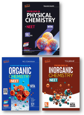 Neet Chemistry (3-Books Combo) - Elementary Problems In Organic Chemistry(MS Chouhan) + Physical Chemistry (N Avasthi) + Inorganic Chemistry (VK Jaiswal)-For NEET (Set Of 3 Books)(Paperback, MS Chouhan (Org.Chem), N. Avasthi (Ph.Chem), V. K. Jaiswal (In.Chem)) Neet Chemistry (3-Books Combo) - Elementary Problems In Organic Chemistry(MS Chouhan) + Physical Chemistry (N Avasthi) + Inorganic Chemistry (VK Jaiswal)-For NEET (Set Of 3 Books)(Paperback, MS Chouhan (Org.Chem), N. Avasthi (Ph.Chem), V. K. Jaiswal (In.Chem))
