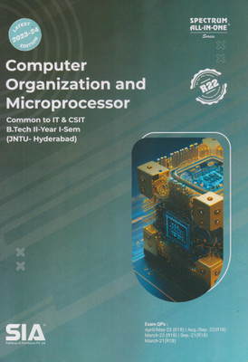 Computer Organization And Microprocessor B.Tech II-Year I-Sem Jntu-Hyd (Common To IT & CSIT) (R22) Latest 2023-24 Edition(Paperback, SIA Team Of Experts)