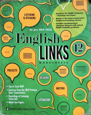 Good Luck English Links Worksheet And Literature Support Class 12 Based On Flamingo And Vistas(Perfect paperback, Good luck)