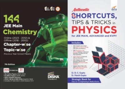Disha 144 JEE Main Chemistry Online (2023-2012) & Offline (2018-2002) Chapter-Wise+Topic-Wise Previous Years Solved Papers 7th Edition With Authentic SHORTCUTS, TIPS & TRICKS In PHYSICS For JEE Main, Advanced & KVPY - Reprint 2022(Paperback, Disha Experts)