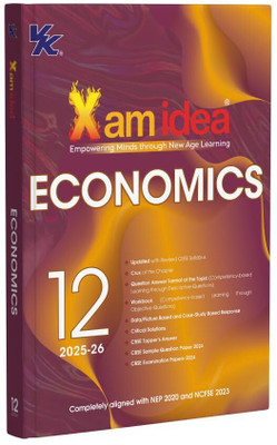 Xam Idea Class 12 Economics (2025–26) | CBSE Board | Crux Notes, Topper’s Answers & Case-Based Practice New Book English Mediam 2025(Paperback, vK Global)