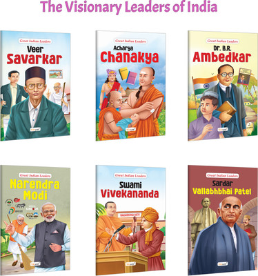 Great Indian Leaders: Acharya Chanakya, Dr. B.R. Ambedkar, Narendra Modi And More :- Great Leaders Of India, Motivational Biographies, History Collection | Set Of 6 Books(Paperback, GOWOO)