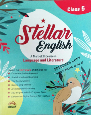 Stellar English A Multi Skill Course In Language And Literature Class 5(Pepper back, Madhulika sigh)